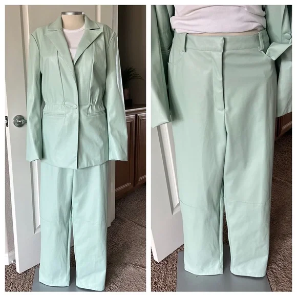 🆕 listing! Mint green suit separates (pants only) - Picture 1 of 9